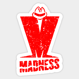 Madness - Retro Red Sticker